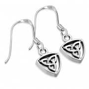 Solid Silver Trinity Knot Silver Earrings, ep286/h